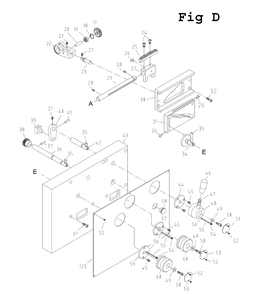 Fig-4 Diagram and Parts List for GH-1340W-1 321126 Jet Lathe