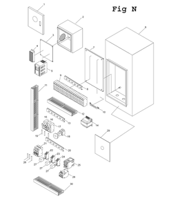 Fig-19 Diagram and Parts List for E-1236VS 892308 Jet Lathe