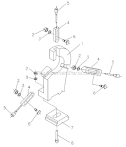 Part Location Diagram of TS-1490091 Wilton Hex Cap Screw