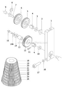 Part Location Diagram of 2004 Jet T-Nut