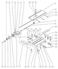 Part Location Diagram of 5025 Jet Handle