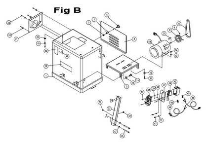 Fig-2 Diagram and Parts List for 718250K  Jet Planer Jointer