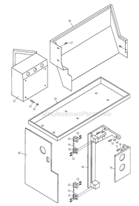 Part Location Diagram of ZX-8712 Jet Upper Hinge