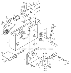 Part Location Diagram of JT9-GHB1340-A67 Jet SCREW