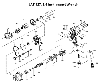 Fig-0 Diagram and Parts List for 505127  Jet Wrench
