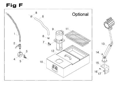 Fig-F Diagram and Parts List for 690602  Jet Mill