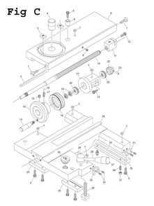 Fig-8 Diagram and Parts List for E-1236VS 892305 Jet Lathe