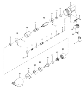 Fig-0 Diagram and Parts List for 505910  Jet Nibbler & Shears