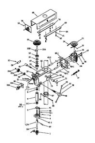 Fig-0 Diagram and Parts List for 354500  Jet Drill Press