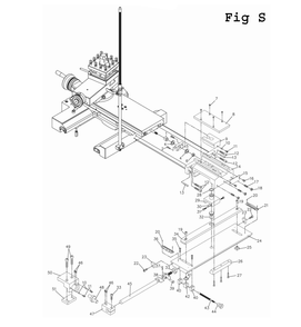 Fig-27 Diagram and Parts List for EGH-1880 892606 Jet Lathe