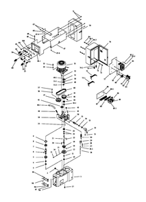 Part Location Diagram of 5510233-1/3 Jet DELTA INVERTER, 220V, 1/3PH (TEXT)