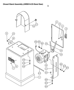 Fig-1 Diagram and Parts List for 708115K  Jet Table Saw