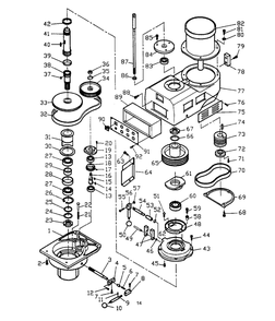 Fig-0 Diagram and Parts List for JTM-1050EVS 691231 Jet Mill