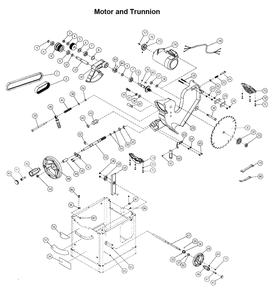 Fig-0 Diagram and Parts List for 708480K  Jet Table Saw