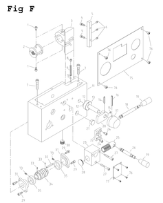 Fig-6 Diagram and Parts List for GH-1340W-1 321126 Jet Lathe