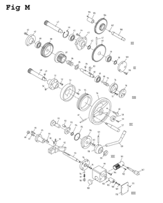 Fig-13 Diagram and Parts List for GH-1640ZX 321439 Jet Lathe