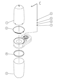 Fig-3 Diagram and Parts List for 708642CK  Jet Dust Collector