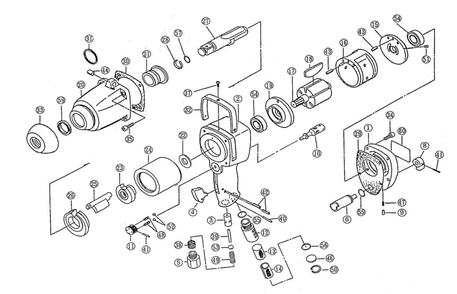Fig-0 Diagram and Parts List for J-2000P 505972 Jet Wrench