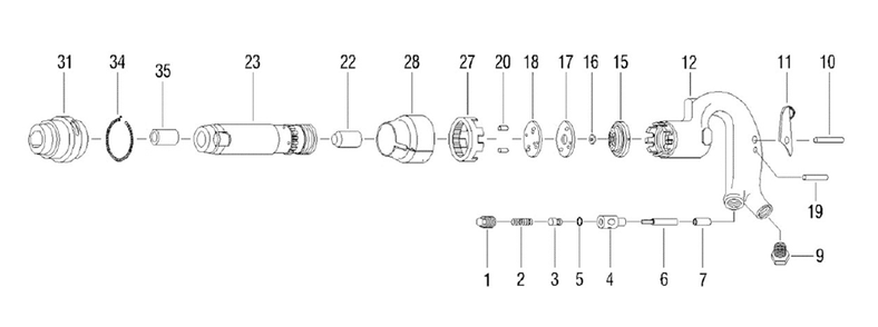 Fig-0 Diagram and Parts List for 550640  Jet Hammer