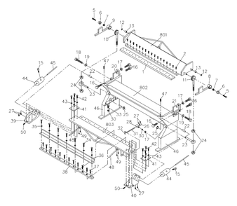 Part Location Diagram of HB1697F-15 Jet Socket Cap Screw