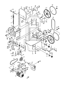 Fig-0 Diagram and Parts List for 414486  Jet Table Saw