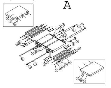 Fig-1 Diagram and Parts List for 708528  Jet Planer Jointer