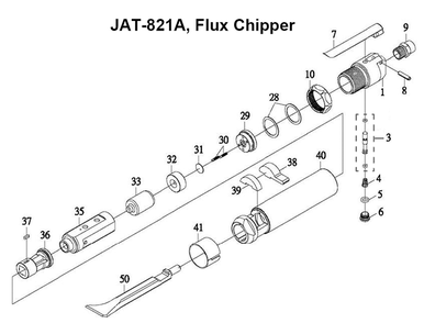 Fig-0 Diagram and Parts List for 505822  Jet Scaler