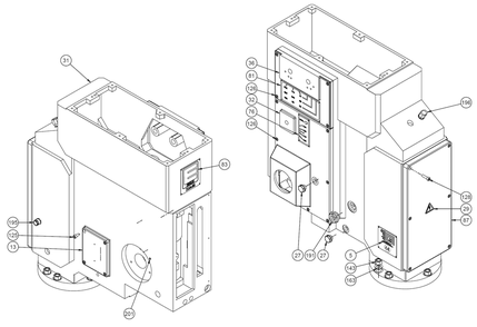 Fig-13 Diagram and Parts List for J-2360 354051 Jet Drill Press