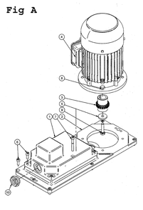 Fig-9 Diagram and Parts List for J-2350 354052 Jet Drill Press
