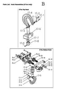 Fig-3 Diagram and Parts List for 511500  Jet Hoist & Winch