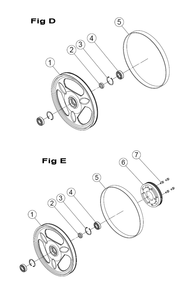 Fig-7 Diagram and Parts List for 714650  Jet Table Saw