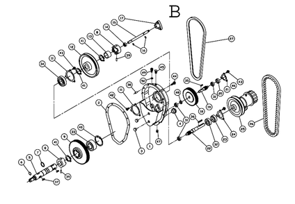 Fig-2 Diagram and Parts List for 414502  Jet Table Saw