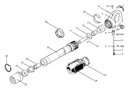Part Location Diagram of JT9-JCT2610-15 Jet VALVE DOWEL PIN