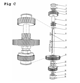 Fig-9 Diagram and Parts List for J-A2608-1 354027 Jet Drill Press