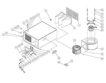 Part Location Diagram of 708732 Jet Washable Electrostatic Filter