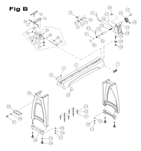 Fig-1 Diagram and Parts List for 719650  Jet Lathe