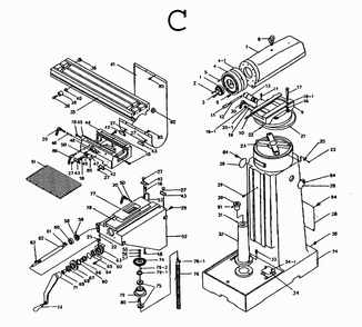 Fig-3 Diagram and Parts List for 690175  Jet Mill