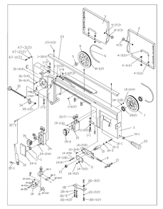 Fig-0 Diagram and Parts List for 424463  Jet Table Saw