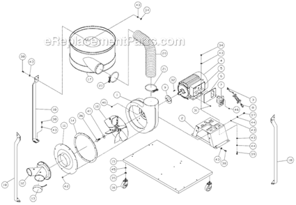 Page A Diagram and Parts List for DC-1100CK  Jet Dust Collector