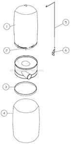 Page B Diagram and Parts List for DC-1100MK  Jet Dust Collector
