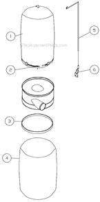 Page D Diagram and Parts List for DC-1100MK  Jet Dust Collector