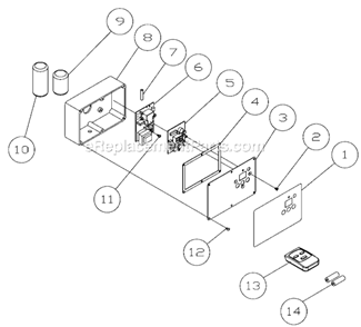 Part Location Diagram of DCRC-113 Jet Remote Control