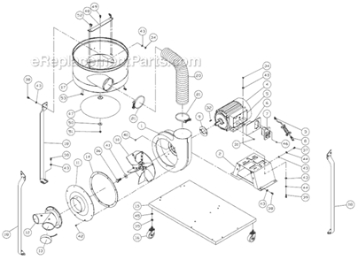 Page A Diagram and Parts List for DC-1200VX Series Jet Dust Collector