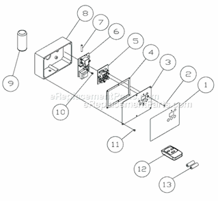 Page B Diagram and Parts List for DC-650CRC 708641RC Jet Dust Collector