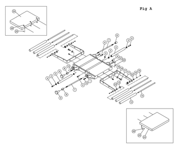 Fig-4 Diagram and Parts List for JWP-15HH 708543 Jet Planer Jointer