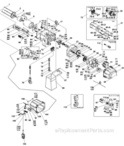 Page A Diagram and Parts List for DS-3C 3T Jet Hoist & Winch