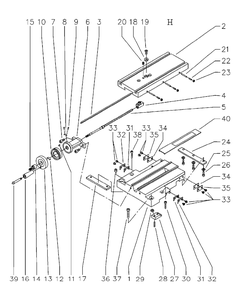 Fig-8 Diagram and Parts List for 321376  Jet Lathe