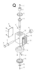 Fig-17 Diagram and Parts List for 321860  Jet Lathe