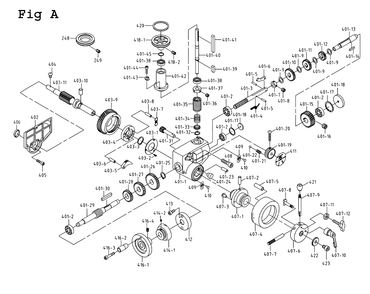 Fig-1 Diagram and Parts List for JMD-18PFN 350120 Jet Mill