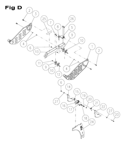 Fig-5 Diagram and Parts List for 725007K  Jet Table Saw